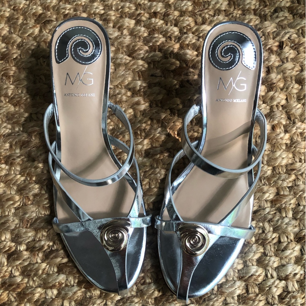 Antonio Melani x M.G. Style Leo Leather Dress Sandal. Size 7.5 - Picture 9 of 14